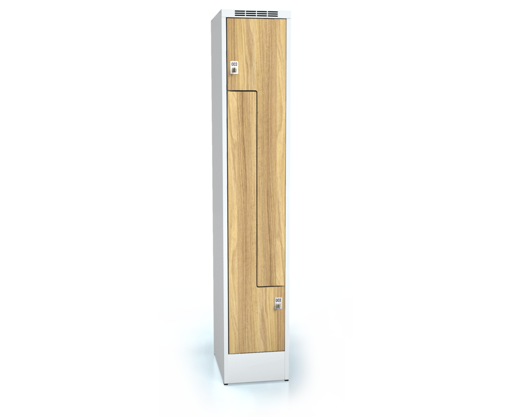 Cloakroom locker Z-shaped doors ALDERA 1920 x 350 x 500